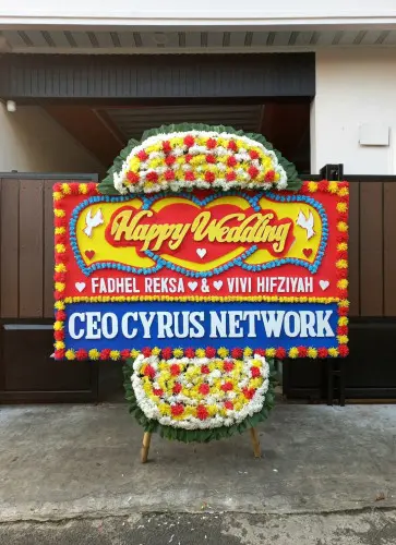 Papan Bunga Pernikahan coblong