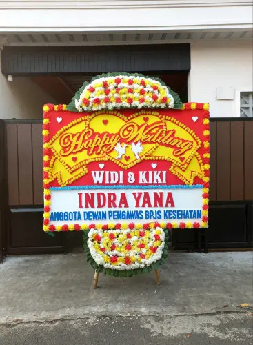 Papan Bunga Pernikahan coblong